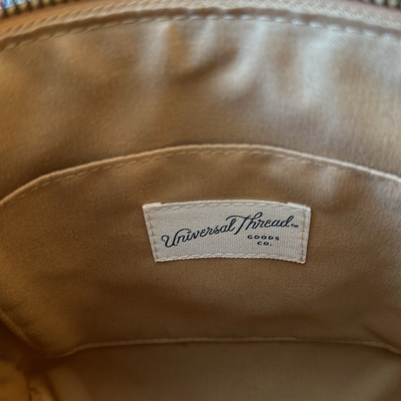 A New Day black dress size medium with a tan Universal Thread cross body purse. - Picture 11 of 16